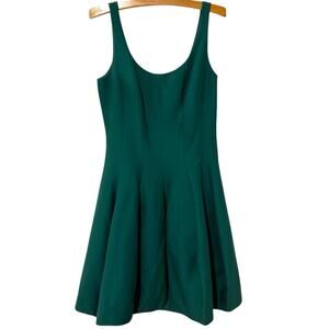 Halston Heritage | Faille Tulip Mini Dress Green Holiday Party NWT- Size 12
